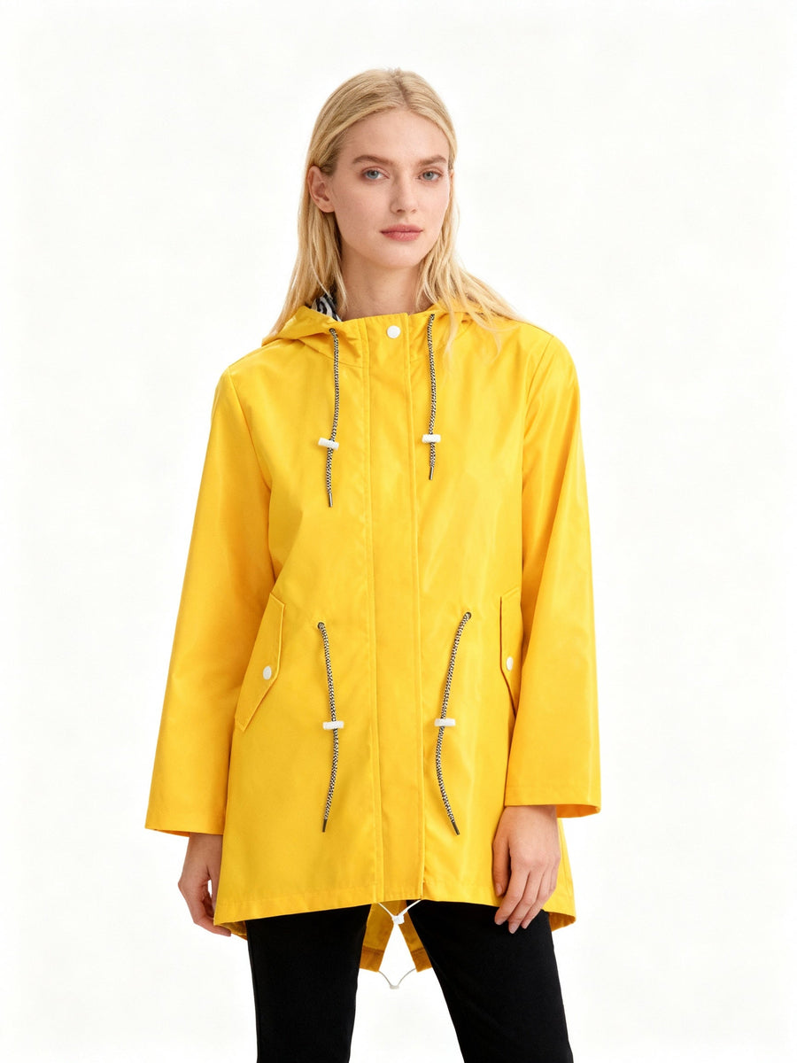 Cappotto impermeabile con cappuccio | Cappotto da donna per la mezza stagione