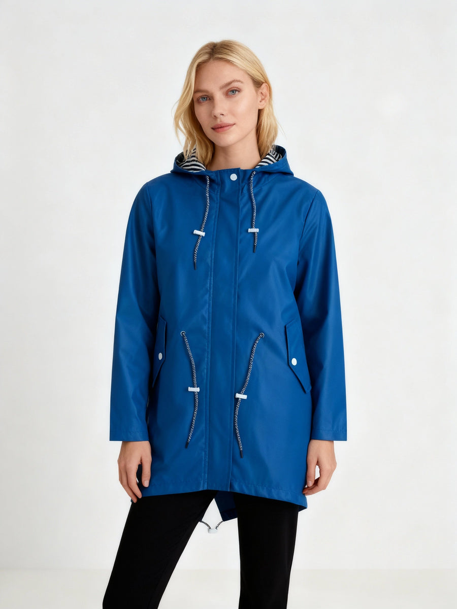 Cappotto impermeabile con cappuccio | Cappotto da donna per la mezza stagione