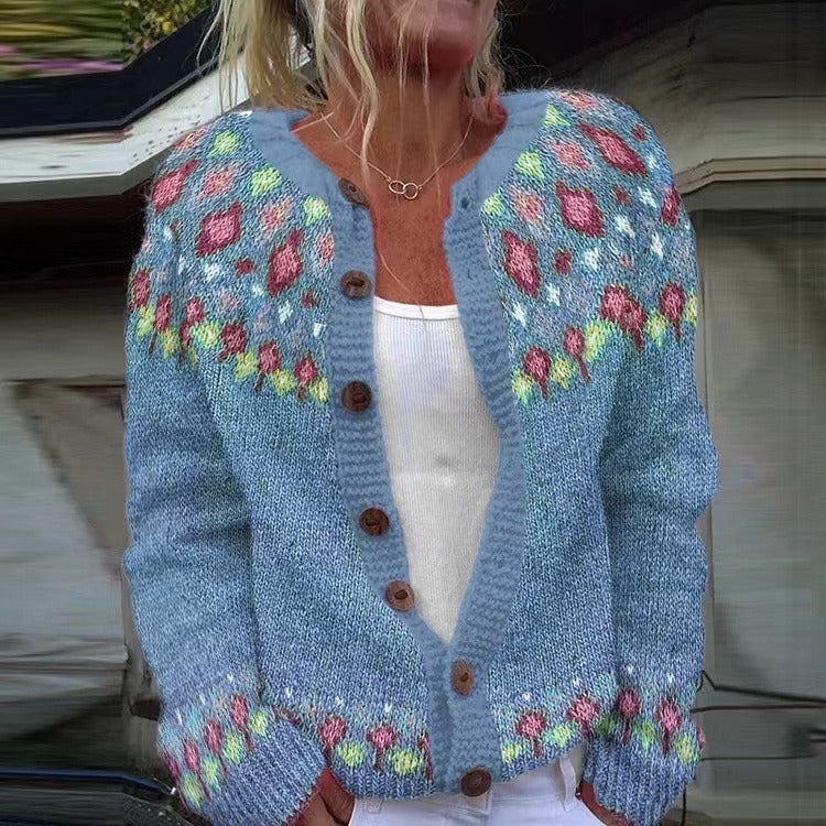 Quenne | Vintage Isländische Strickjacke