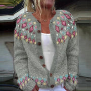 Jette | Vintage Isländische Strickjacke