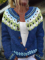 Sophie | Vintage Isländische Strickjacke