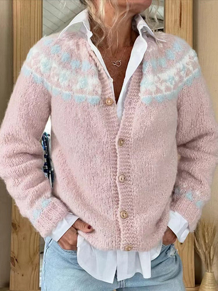Sarah | Vintage Isländische Strickjacke