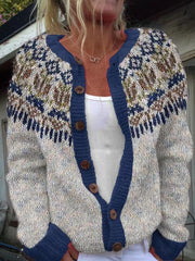 Hailey | Vintage Isländische Strickjacke