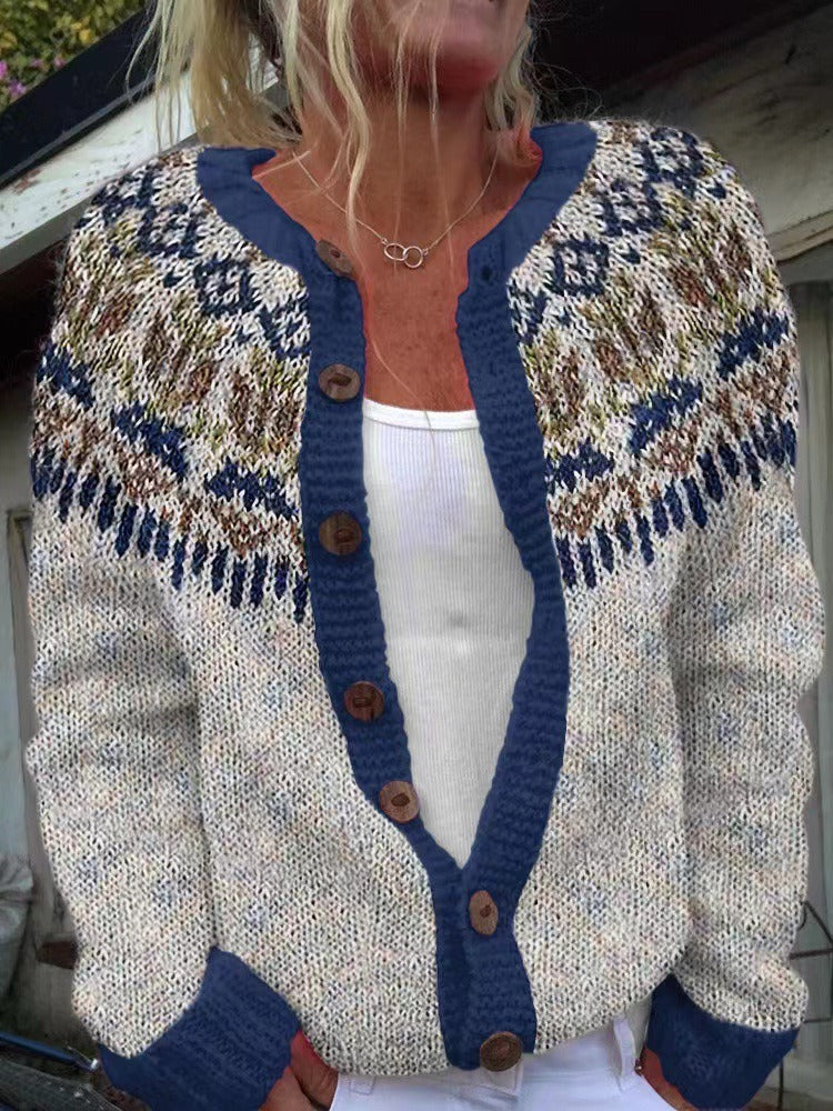 Franziska | Vintage Isländische Strickjacke