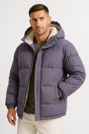 Stylische Parka-Winterjacke Für Herren | Abnehmbare Kapuze