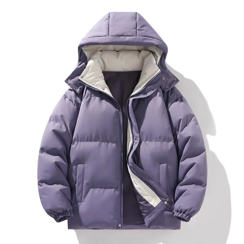 Stylische Parka-Winterjacke Für Herren | Abnehmbare Kapuze