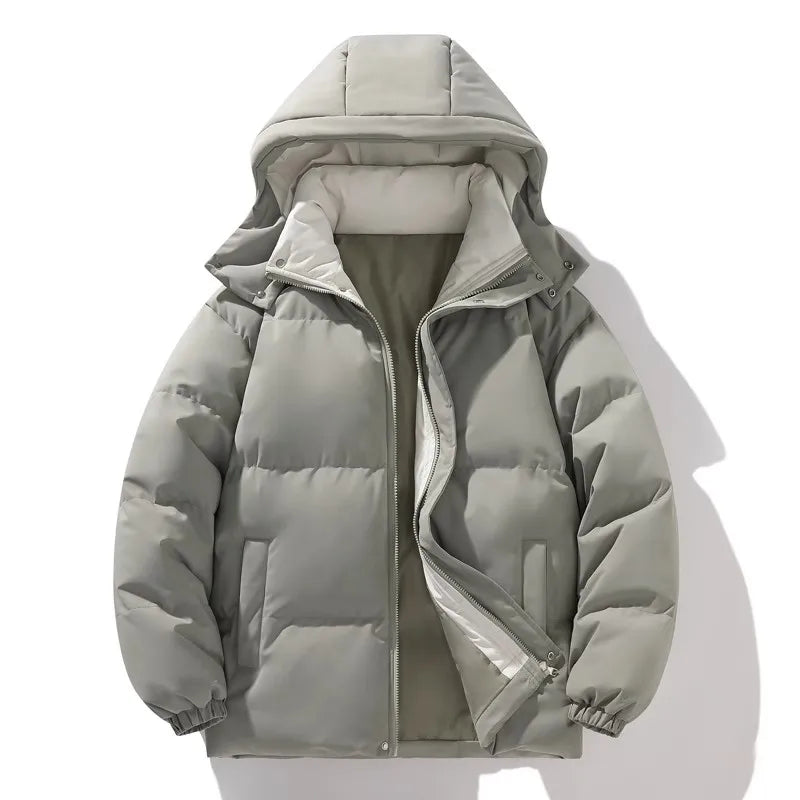 Stylische Parka-Winterjacke Für Herren | Abnehmbare Kapuze