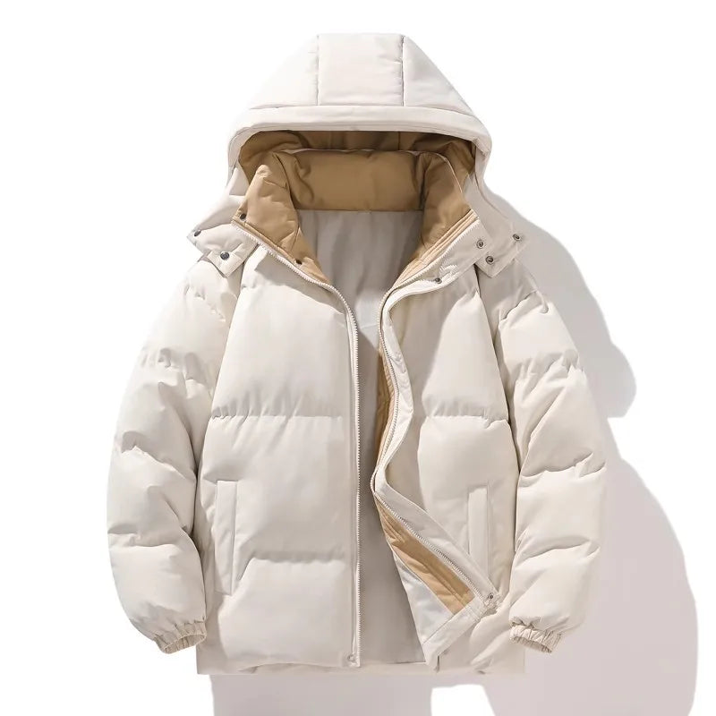 Stylische Parka-Winterjacke Für Herren | Abnehmbare Kapuze