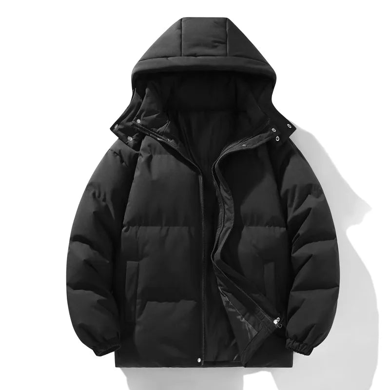 Stylische Parka-Winterjacke Für Herren | Abnehmbare Kapuze