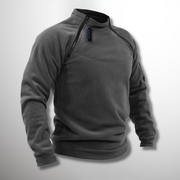 Windsichere Fleecejacke mit hohem Kragen