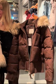 Winterjacke Damen | Abnehmbare Kapuze & Kompakter Stepp-Look