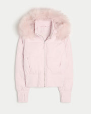 Winterjacke Damen | Abnehmbare Kapuze & Kompakter Stepp-Look