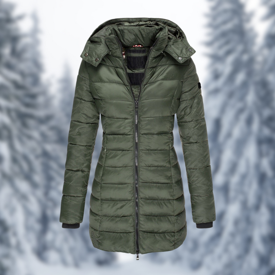 Winterjacke Damen | Steppjacke Damen | Abnehmbare Kapuze & wasserabweisende Oberfläche
