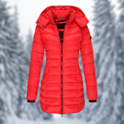 Winterjacke Damen | Steppjacke Damen | Abnehmbare Kapuze & wasserabweisende Oberfläche