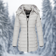 Winterjacke Damen | Steppjacke Damen | Abnehmbare Kapuze & wasserabweisende Oberfläche
