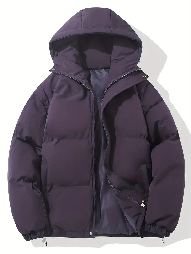 Winterjacke Herren | Steppjacke Herren | Integrierte Kapuze & elastische Abschlüsse