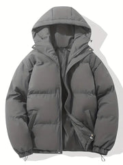Winterjacke Herren | Steppjacke Herren | Integrierte Kapuze & elastische Abschlüsse
