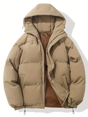 Winterjacke Herren | Steppjacke Herren | Integrierte Kapuze & elastische Abschlüsse