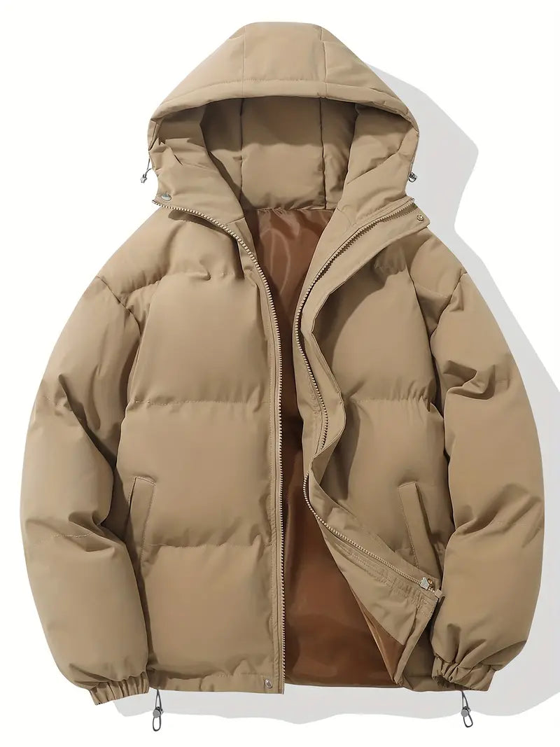 Winterjacke Herren | Steppjacke Herren | Integrierte Kapuze & elastische Abschlüsse