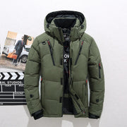 Winterjacke Herren | Steppjacke mit Kapuze | Windfest & Warm für kalte Tage