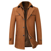 Wintermantel Herren | Eleganter Stehkragen | Warm & Stilvoll für Business