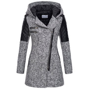 Wintermantel Damen Lang mit Kapuze