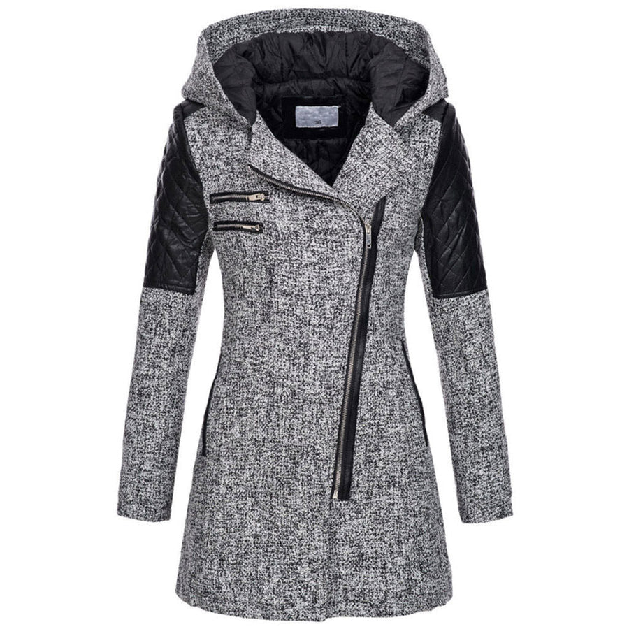 Wintermantel Damen Lang mit Kapuze