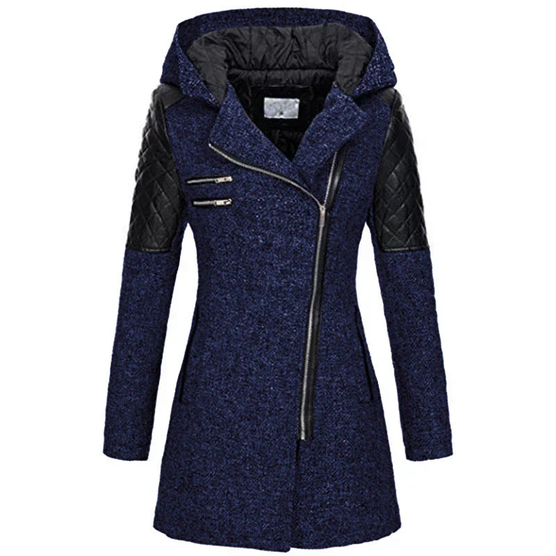 Wintermantel Damen Lang mit Kapuze