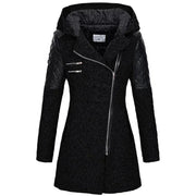 Wintermantel Damen Lang mit Kapuze