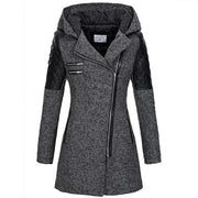 Wintermantel Damen Lang mit Kapuze