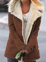 Wintermantel Damen mit Teddyfutter