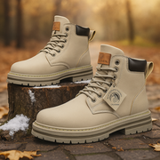 Winterstiefel Herren | Trekkingschuhe für Herren | Rutschfeste Profilsohle für sicheren Halt