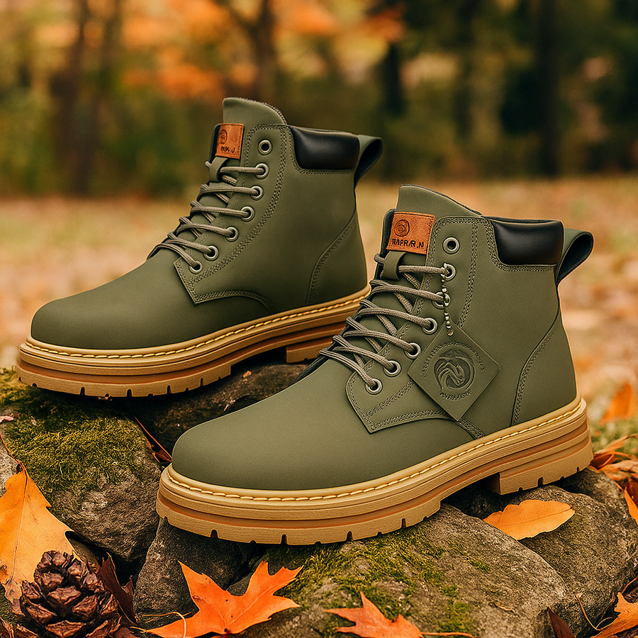 Winterstiefel Herren | Trekkingschuhe für Herren | Rutschfeste Profilsohle für sicheren Halt