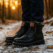 Winterstiefel Herren | Trekkingschuhe für Herren | Rutschfeste Profilsohle für sicheren Halt