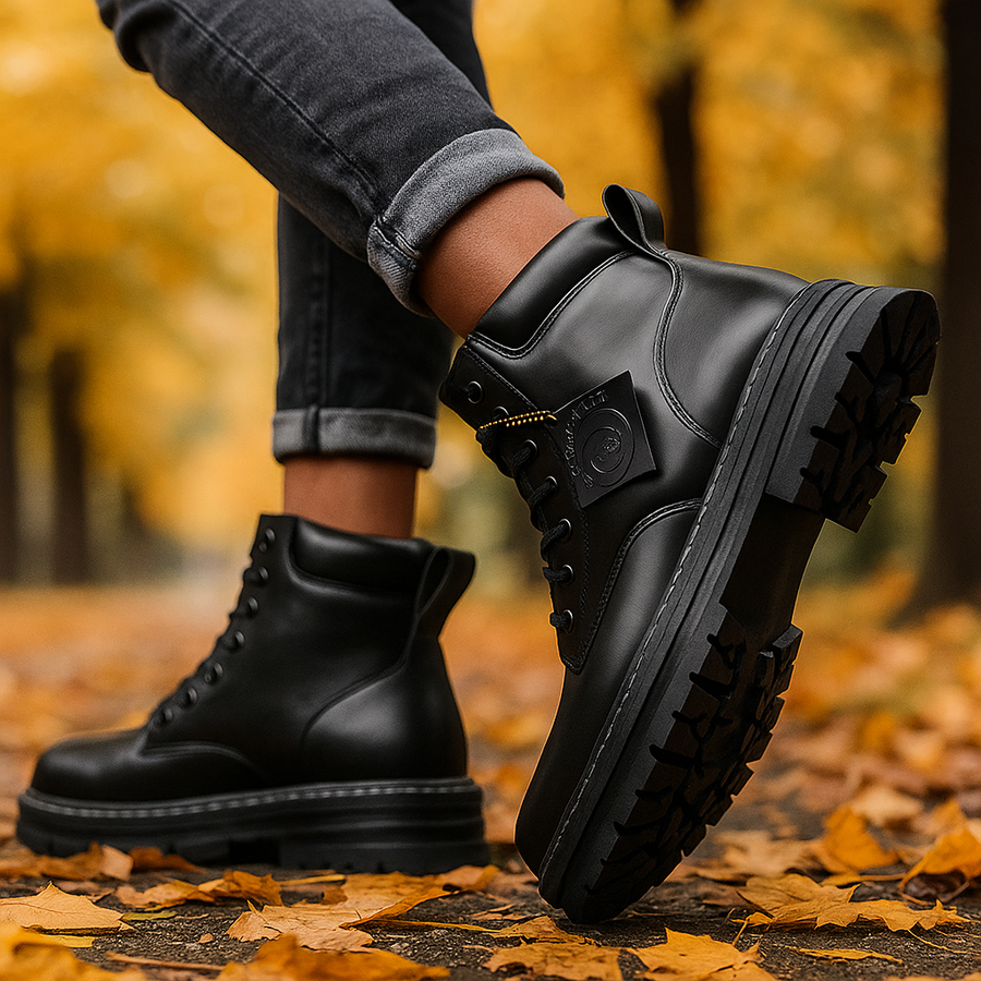 Winterstiefel Herren | Trekkingschuhe für Herren | Rutschfeste Profilsohle für sicheren Halt