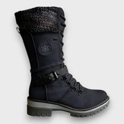 Winterstiefel Damen mit Strickkragen