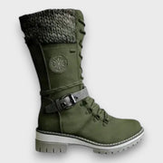 Winterstiefel Damen mit Strickkragen