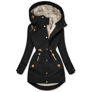 Elegante und Wetterbeständige Damen Parkajacke für kalte Tage