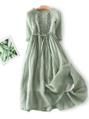 Elina | Feminin geschnittenes Leinenkleid
