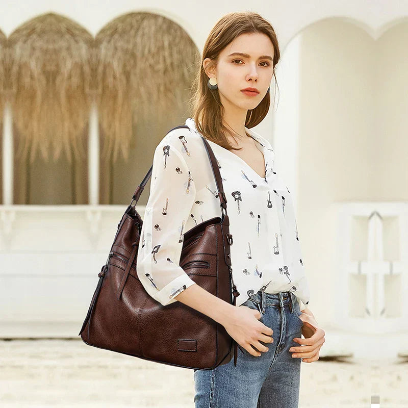 Elegante Tote-Bag aus hochwertigem Leder für stilbewusste Frauen