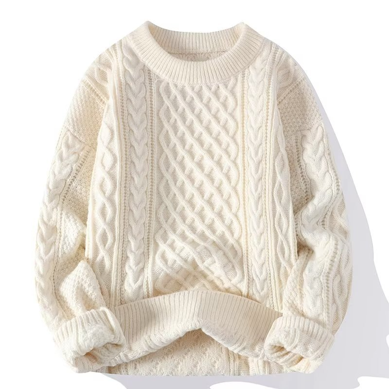 Emma | Damen Frühjahrs Strukturierter Rundhals-Pullover