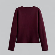 Annika | Damen Frühlings Minimalistischer Cardigan Mit Knöpfen