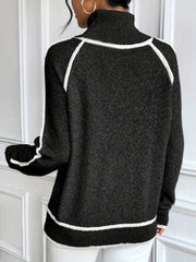 Juvy Kontrastierender Rollkragenpullover