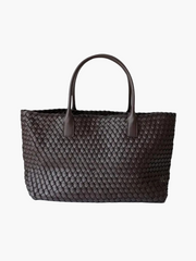 Celine | Luxuriöse Handtasche aus echtem Leder in Caramelbraun