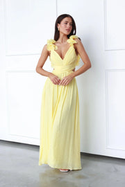 Elegantes V‑Ausschnitt Abendkleid | Maxi Dress lang & figurbetont