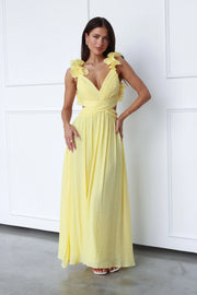 Elegantes Maxikleid mit tiefem V-Ausschnitt Frauen