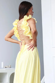 Elegantes V‑Ausschnitt Abendkleid | Maxi Dress lang & figurbetont