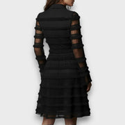 Myla – Transparentes Midikleid mit Fransen