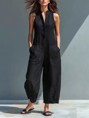Juliana | Femininer Jumpsuit ohne Ärmel