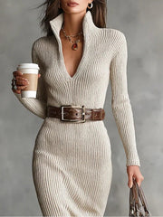 Clara™ - Elegantes gestricktes Kleid